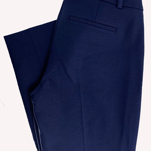 Ann Taylor Blue Cropped Dress Pant - Picture 2 of 4